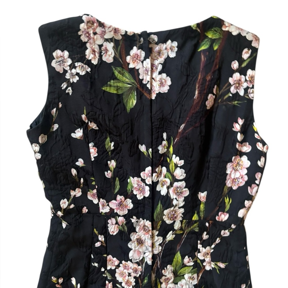 Dolce & Gabbana Black Floral Cherry Blossom Jacquard Sleeveless Mini Dress - IT - Picture 10 of 13